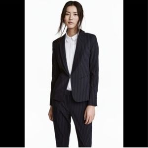 H&M Navy Pinstripe Blazer